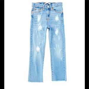 Girl Levi’s sz 10 high rise raw hem jeans